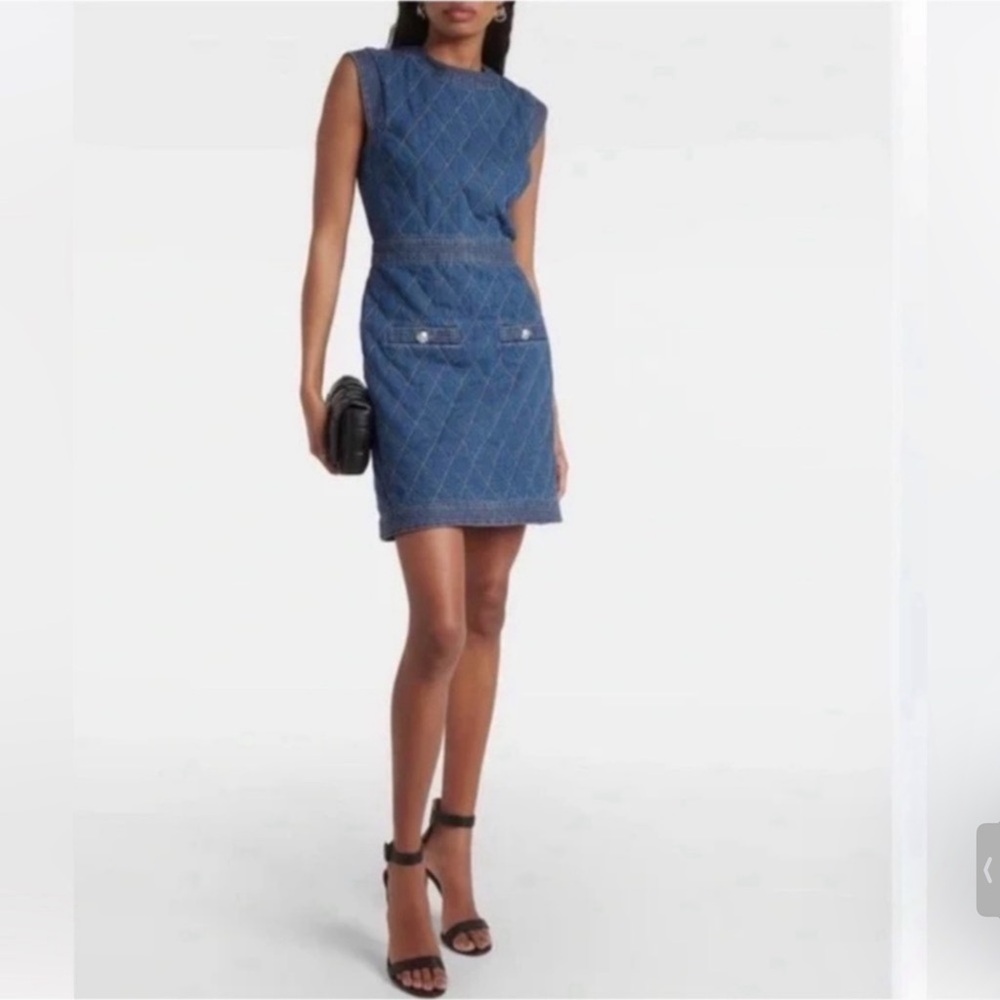 Veronica Beard Ginny Denim Mini Dress Sz 4